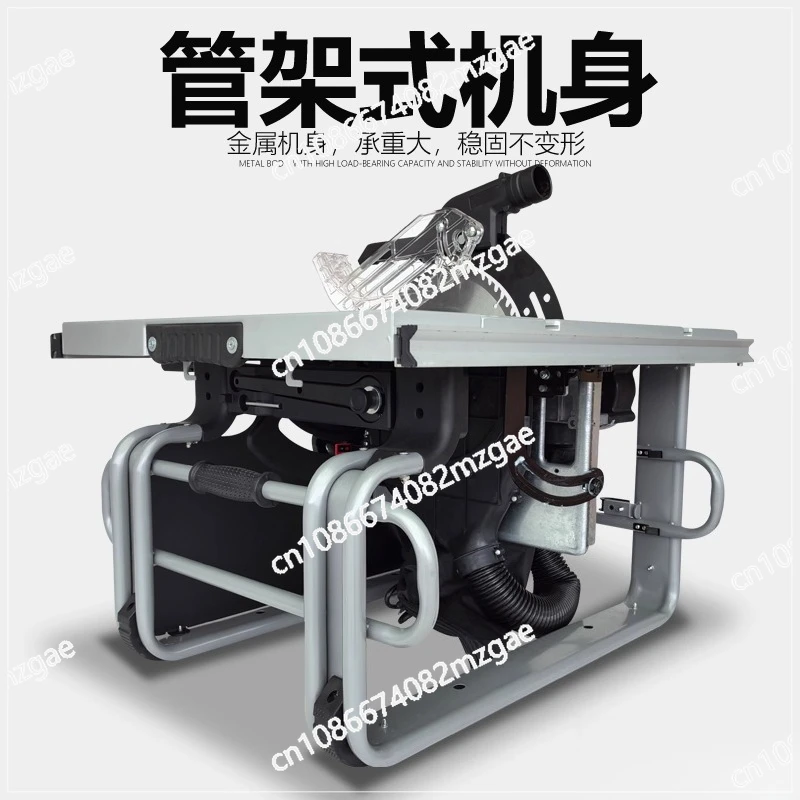 

T9 Multifunction Woodworking Table Saw 10 Inches Electric Cutting Machine Precision Circular Saw 45°Miter Angle Dust Free Cutter