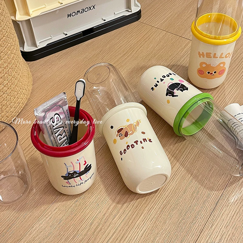 كوب غسول الفم المحمول، كوب غسيل السفر، صندوق تخزين فرشاة الأسنان الكهربائية