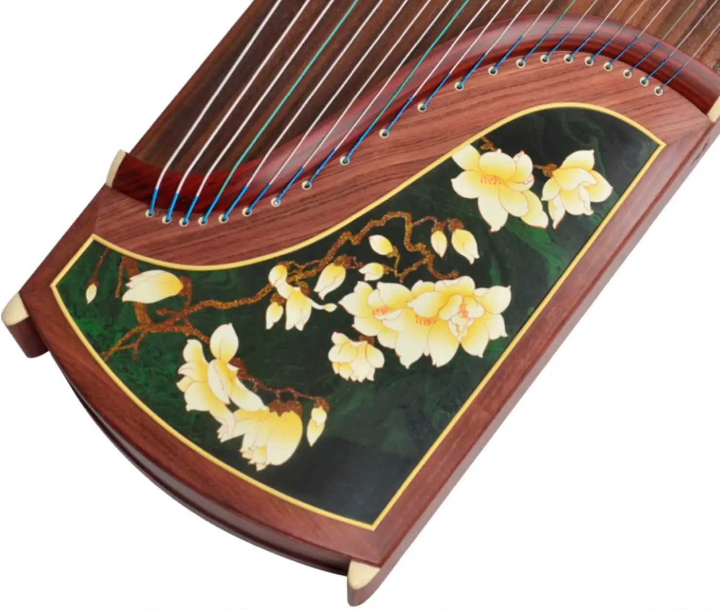 21 String Guzheng Dunhuang 694PP Magnolia Wangchun Chinese Musical Instrument