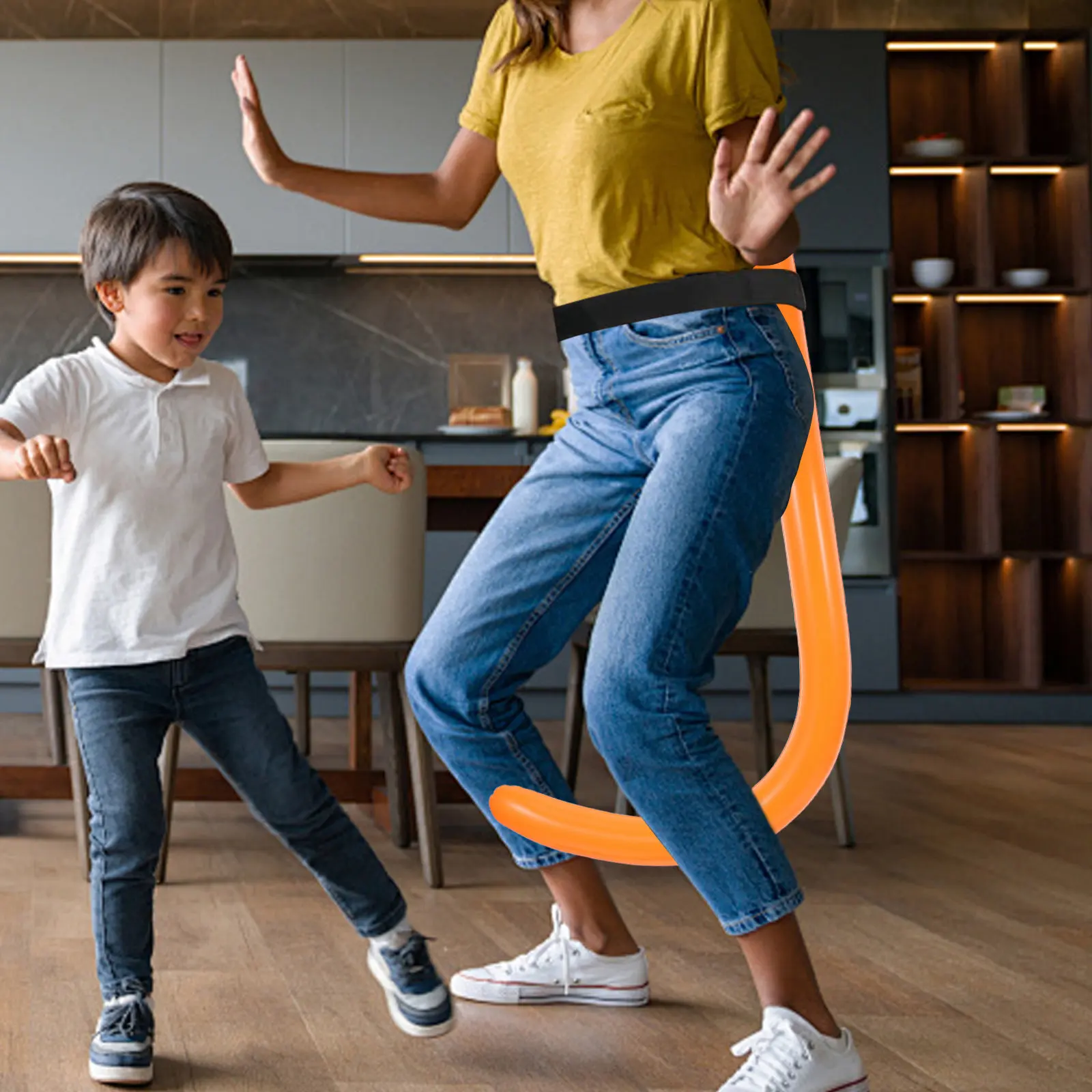 

Набор из 4 надувных игрушек-обезьянок с банановым хвостом: забавная интерактивная игра для семейных вечеринок, праздников, дней рождения, Рождества, свадеб