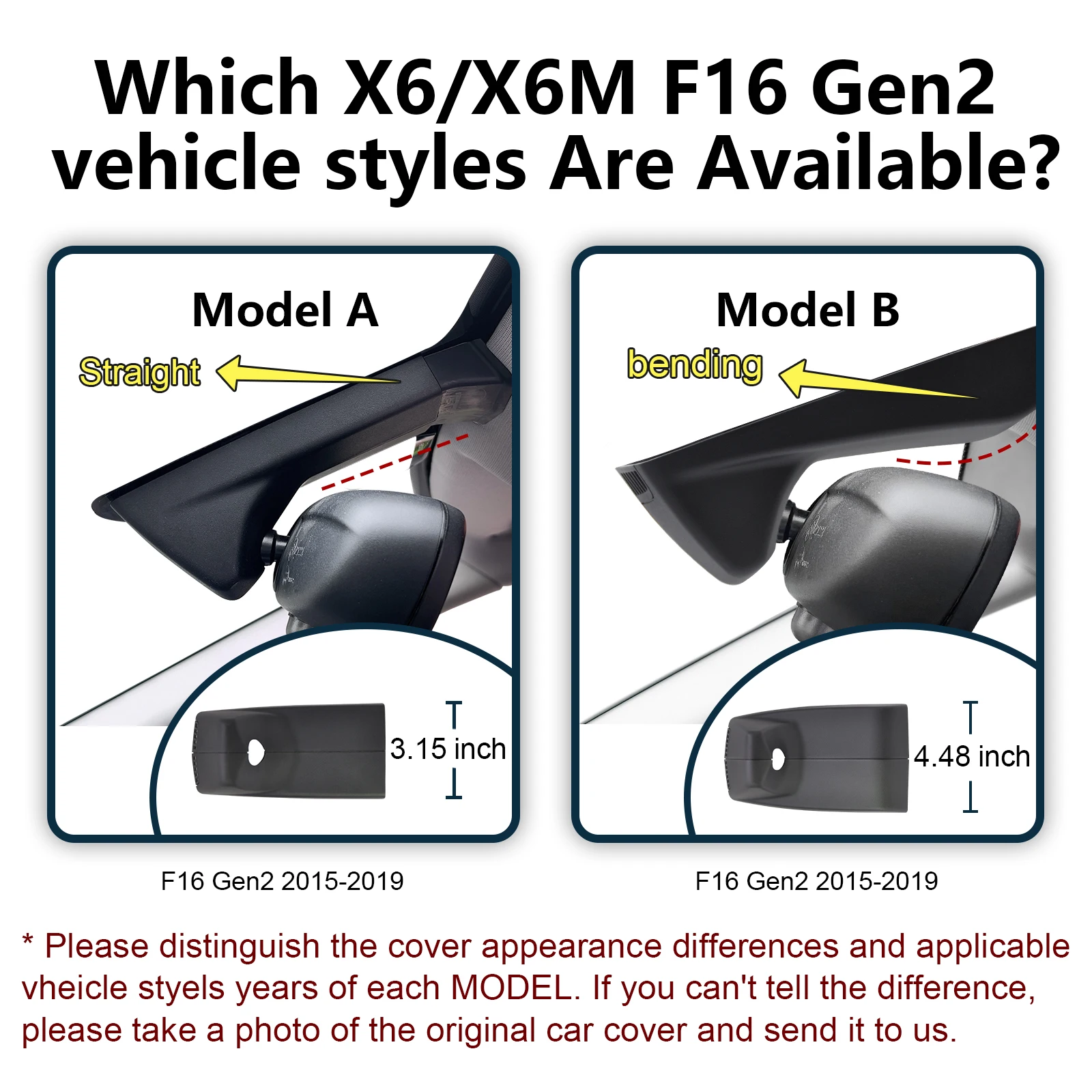 كاميرا مانجل 4K داش مناسبة لسيارة BMW X6 Gen2 F16 2015-2019 (نموذج A/B) تسجيل حلقة G-Sensor شاشة ركن السيارة 128 جيجابايت WiFi App التحكم