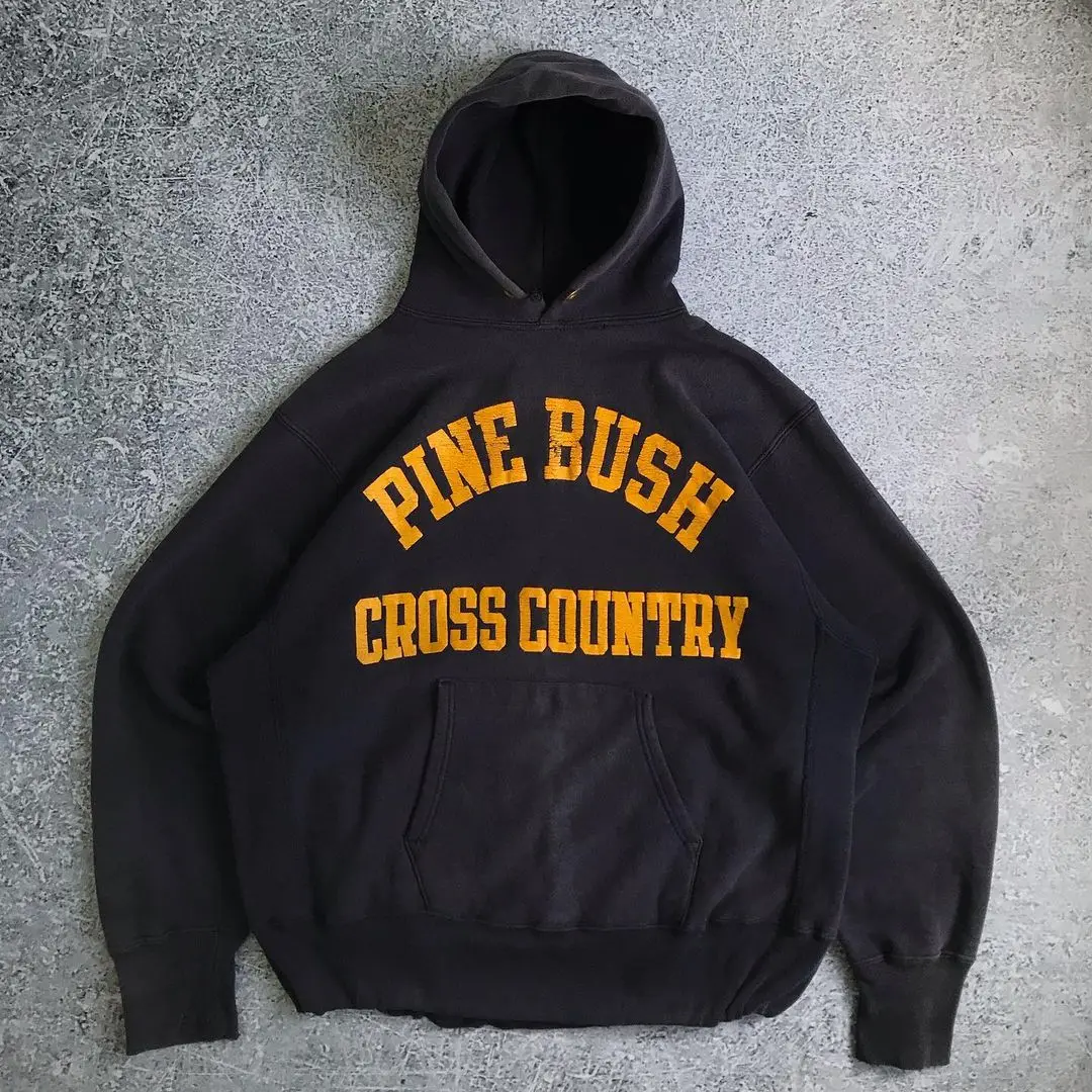 Moletom Americano Retro de Algodão Puro 480G com Capuz Grande e Estilo Casual