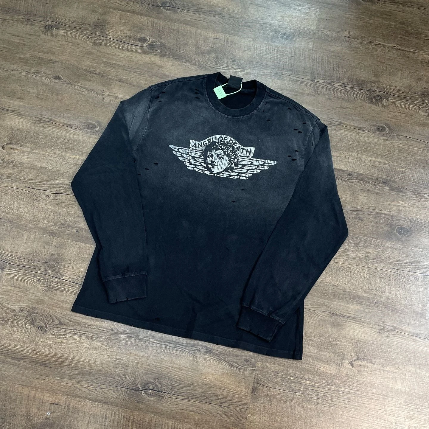 

Yao Fashion Saint Of Michael Уличная одежда Винтаж Ретро 100% хлопок Oversize Повседневная графика Топы с длинными рукавами Футболка для мужчин