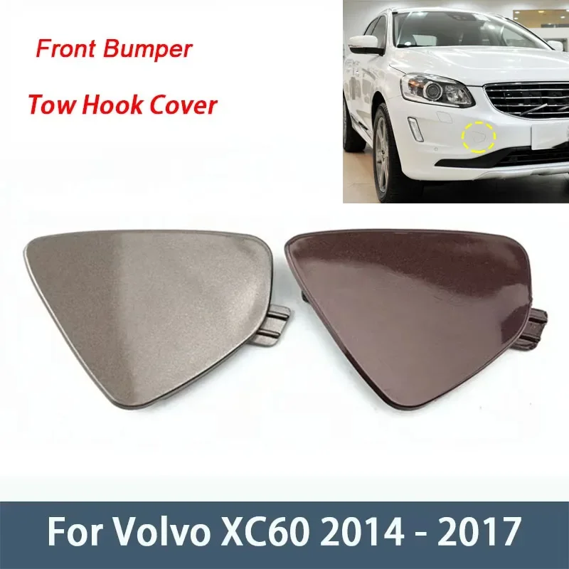 

Front Bumper Tow Hook Cover Towing Eye Cap For Volvo XC60 2014 2015 2016 2017 Car Trailer Hauling Eye Lid