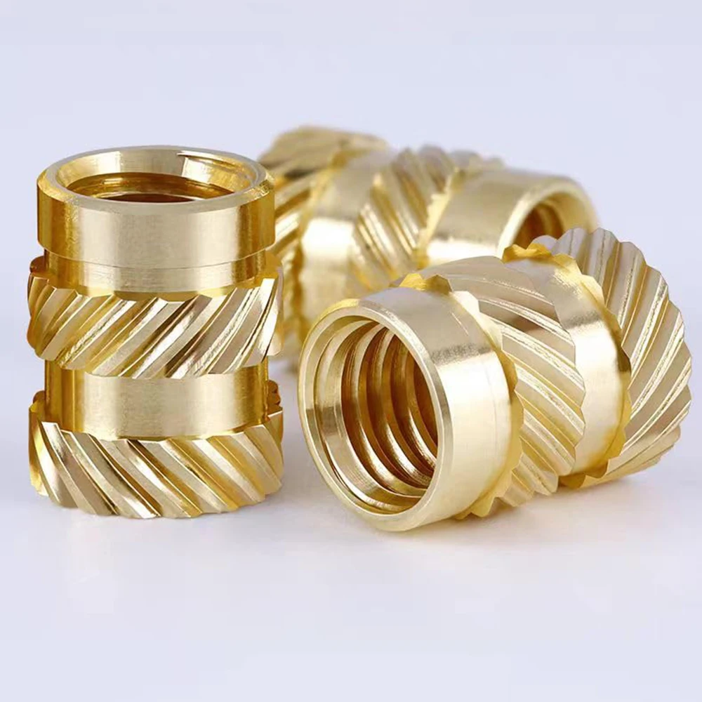 M2 M2.5 M3 M4 M5M6 Heat Set Threaded Insert Brass Nut Hot Melt Knurled Inserts Double Twill Embedment Copper Nut Assortment Kit