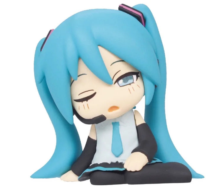 Originale Hatsune Miku Part3 Gashapon Giocattolo Kagamine Rin & Kagamine Len & Cherry Blossom Miku Sleep Series Capsula Action Figure Modello