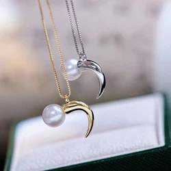 Nice Quality 925 Sterling Silver Pendant Mounts Base Findings Settings Mountings Jewelry Fittings for 9-10mm Pearls