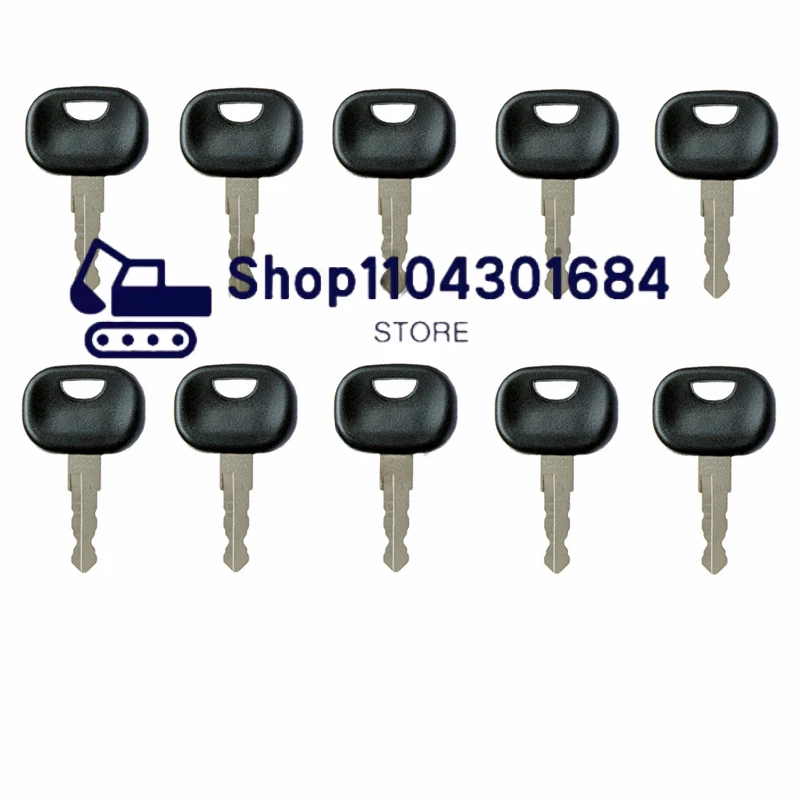 10 Pcs 202 Key for Heavy Equipment Excavator Loader Tractor Wheel Loaders