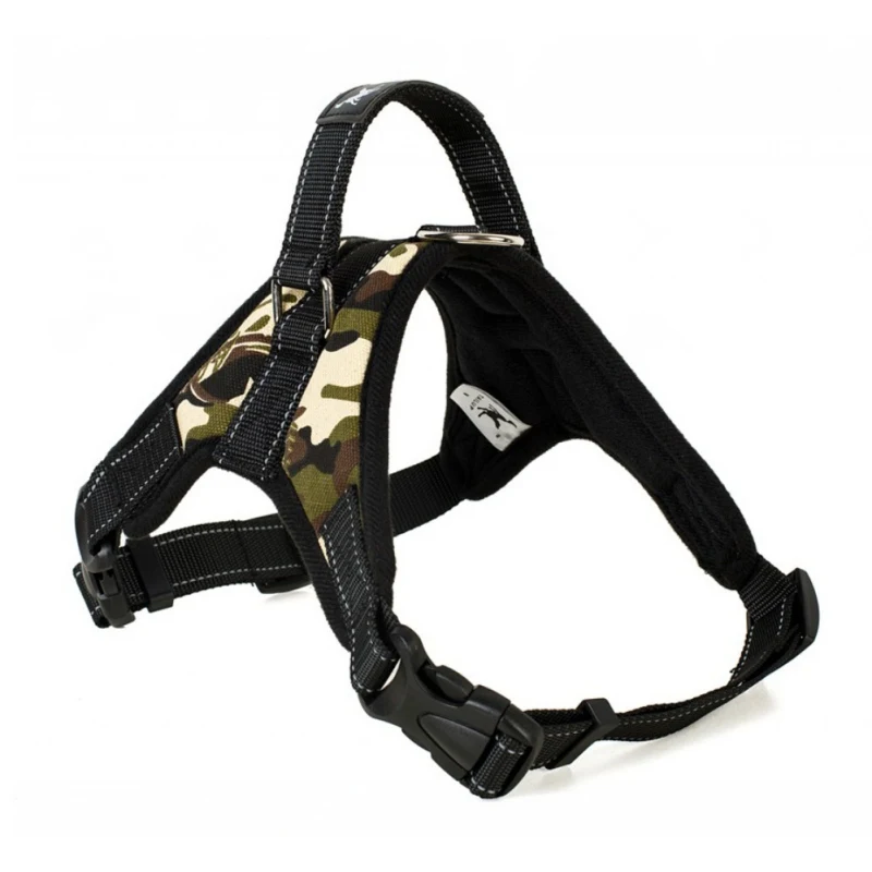 Adjustable Dog Harness Nylon Durable Padded Reflective Threads Chest Strap Pet Harness Vest Dogs Husky Vest Pet Traction belt