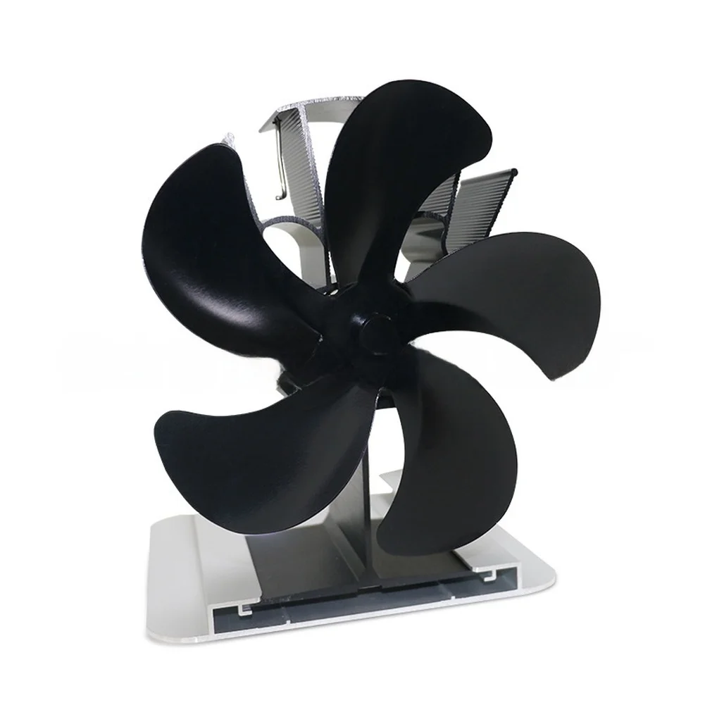 Metal Heat For Wood Burning Stove Fan Outdoor Ice Fishing Camping Thermal Protection Board Home Heating Accessories