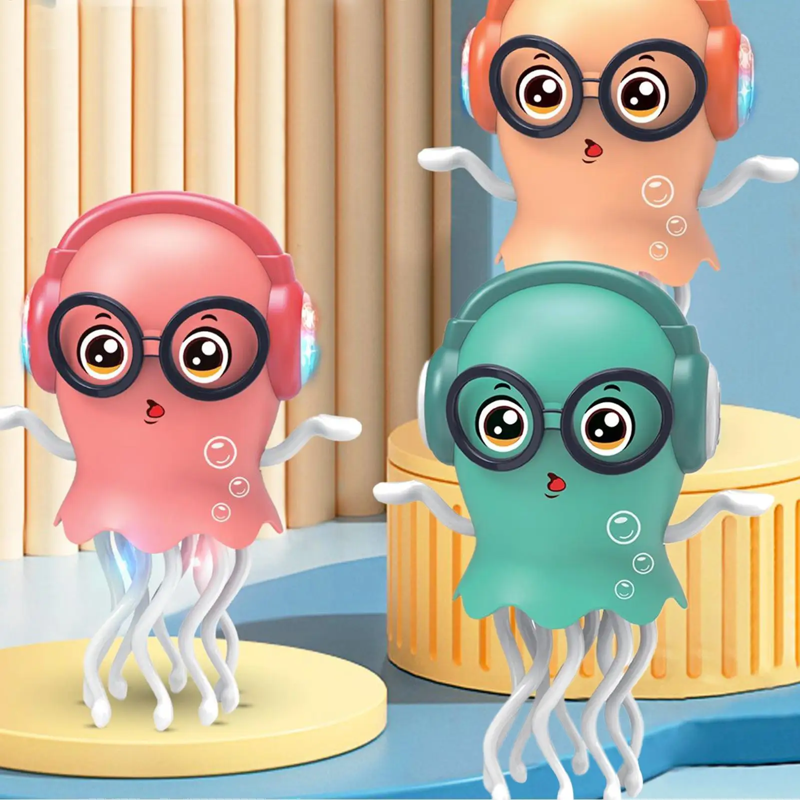 Juguetes de pulpo bailarín para niños, juguete interactivo de animales, suministros de entretenimiento eléctrico para niños, niños y niñas, dormitorio, habitación infantil