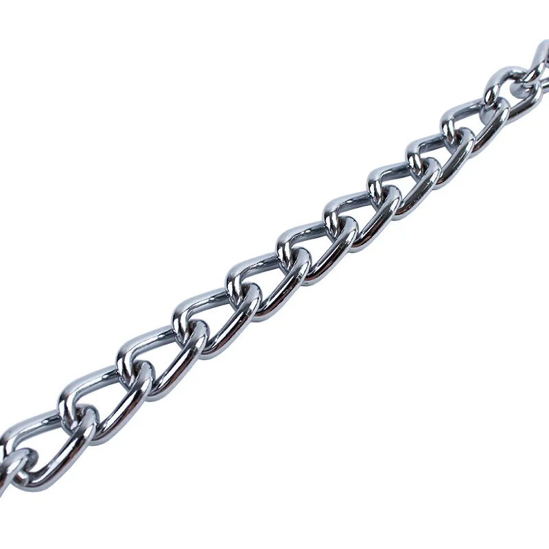 Collar de cadena de acero inoxidable de 4 tamaños para perros, accesorios ajustables para mascotas, collar para perros pequeños, medianos y grandes, collar Pitbull