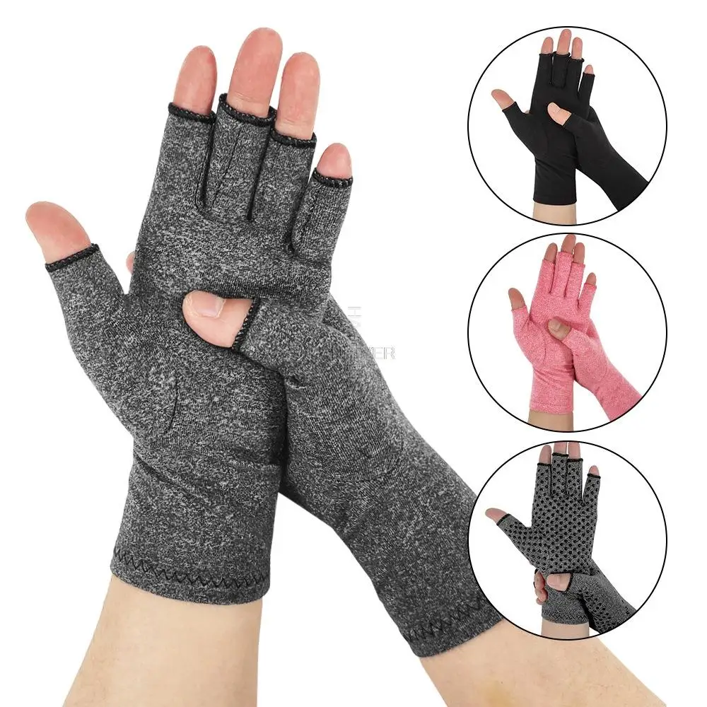 Druckhandschuhe für den Außenbereich, Indoor-Fitness, Kleber, atmungsaktiv, halbe Knöchelschmerzen, Kompressionshandschuhe