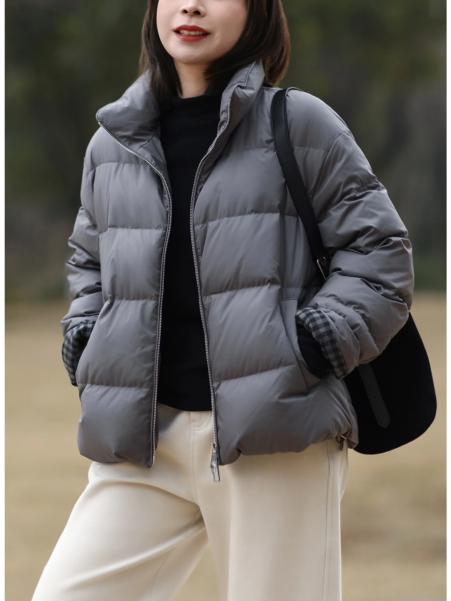 

Куртка-пуховик Tree Also Sli Mat в корейском стиле, свободного кроя, утепленная, белая, стеганая, женская, модная зимняя верхняя одежда