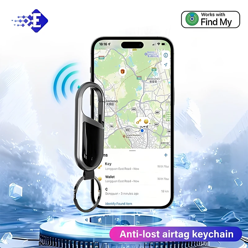 

New Keychain Anti Loss Device Airtag Anti Loss Device Findmy Finds Car Key Global Locator Gps Keychain Ios Locator