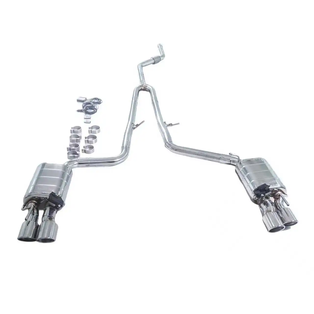 

Applicable to the exhaust systems of Jaguar XF 2.0T modified GFC catback models from 2013 to 2017, with valve mufflers.