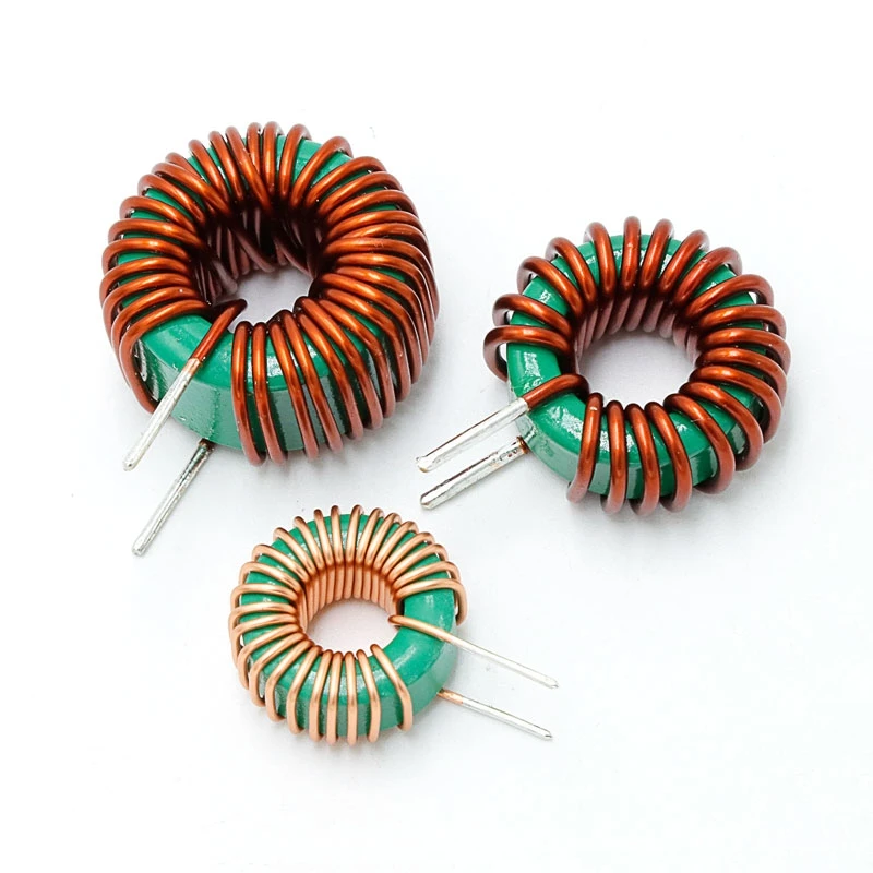 Manganese zinc ferrite magnetic ring green ring common mode inductance 14x8x7 1MH~20MH ring double wire parallel winding