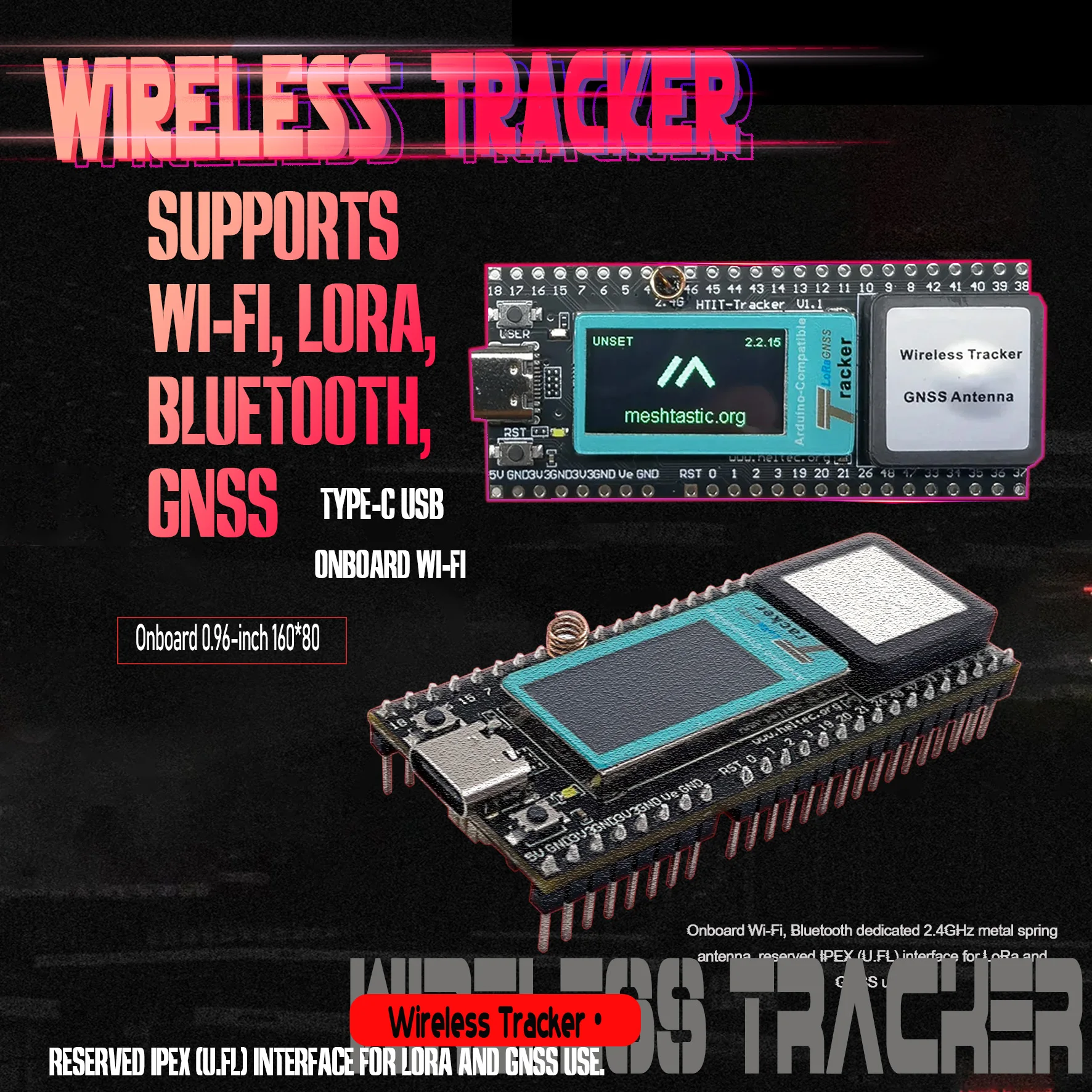 Heltec Tracker Board GNSS LORa Meshtastic, сеть почтальона для любительской радиосвязи ESP32 Wi-Fi BLE 2024, Лидер продаж, устройство для производства