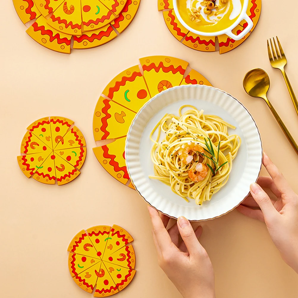 

Silicone Hot Pad Heat Resistant Reusable Small Size Pot Holder Kitchen Pan Accessory Countertop Dish Mat Wok Pad Tabletop