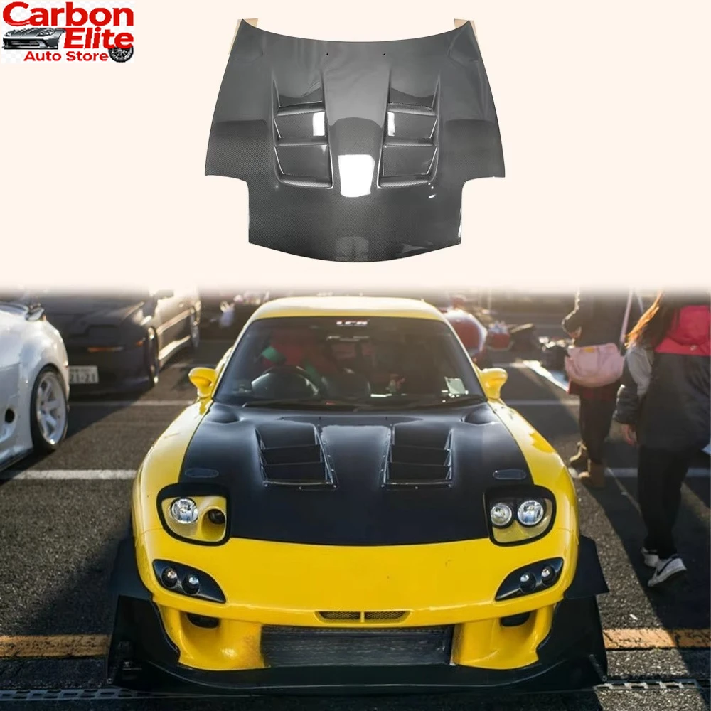 

Durable FORMazda RX7 FD3S Carbon Fiber Hood