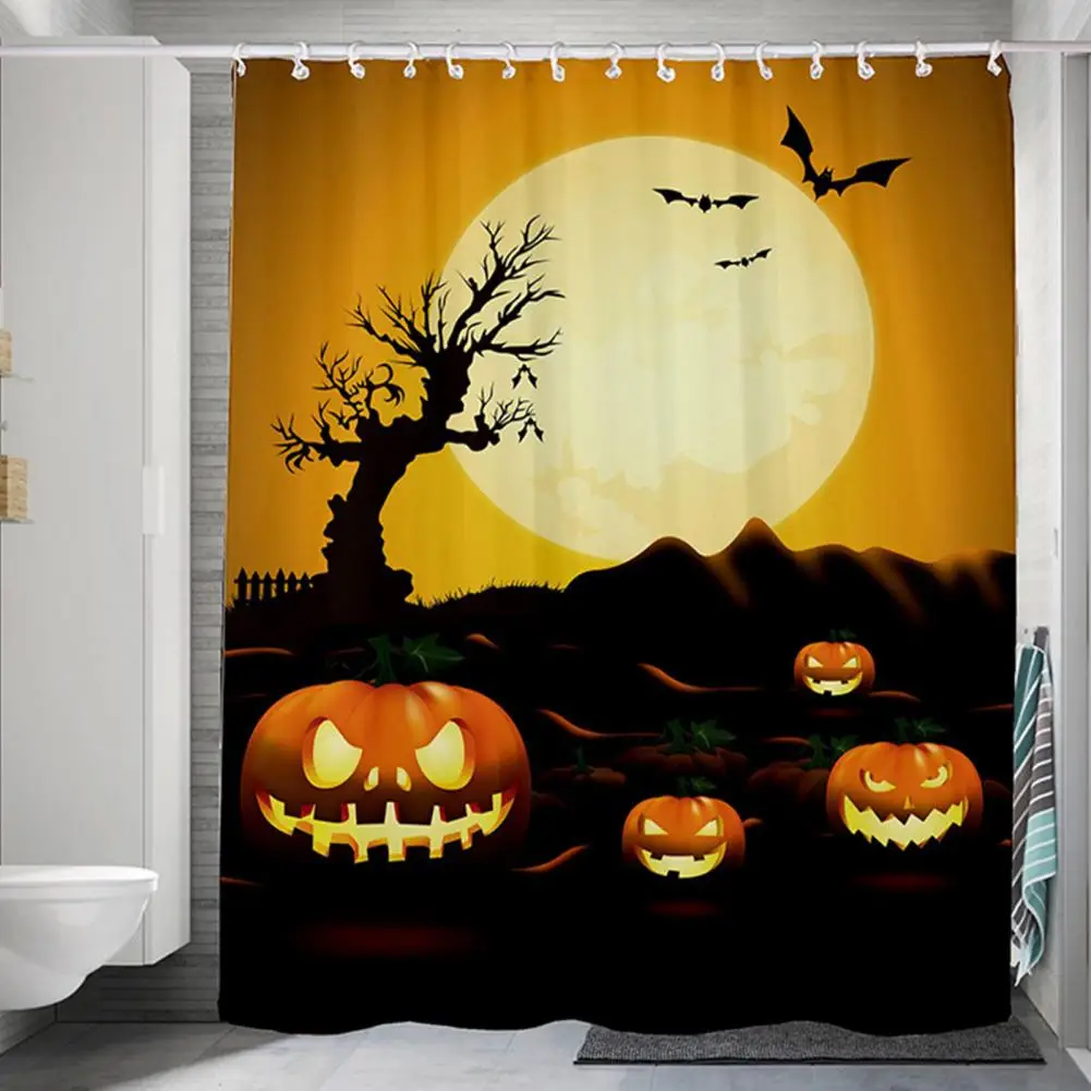 

Fashion Shower Curtain High-quality Fabric Shower Curtain Spooky Halloween Shower Curtain Waterproof Fabric for Bathroom