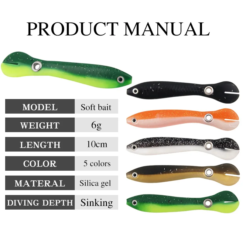 Simulation Loach Soft Bait Fishing Lures Fishing Stuff  Slow Sinking Bionic Swimming Lures Fishing Bait for Saltwater Freshwater