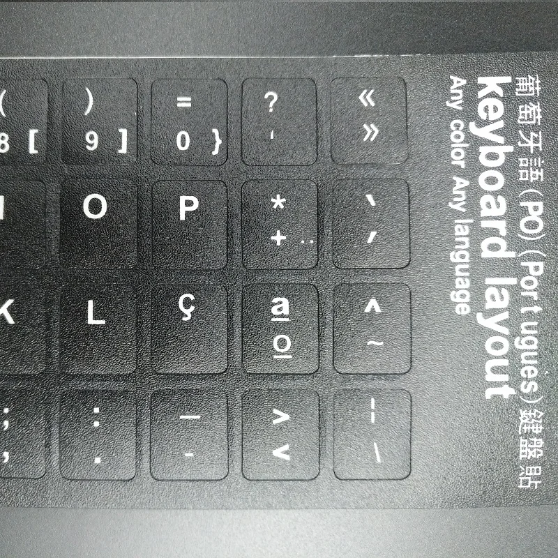 5pcs PT Portugal Notebook Keyboard Stickers For Macbook Air Pro 11 13 15 inch Laptop Notbook Keyboard Protector Sticker For iMac