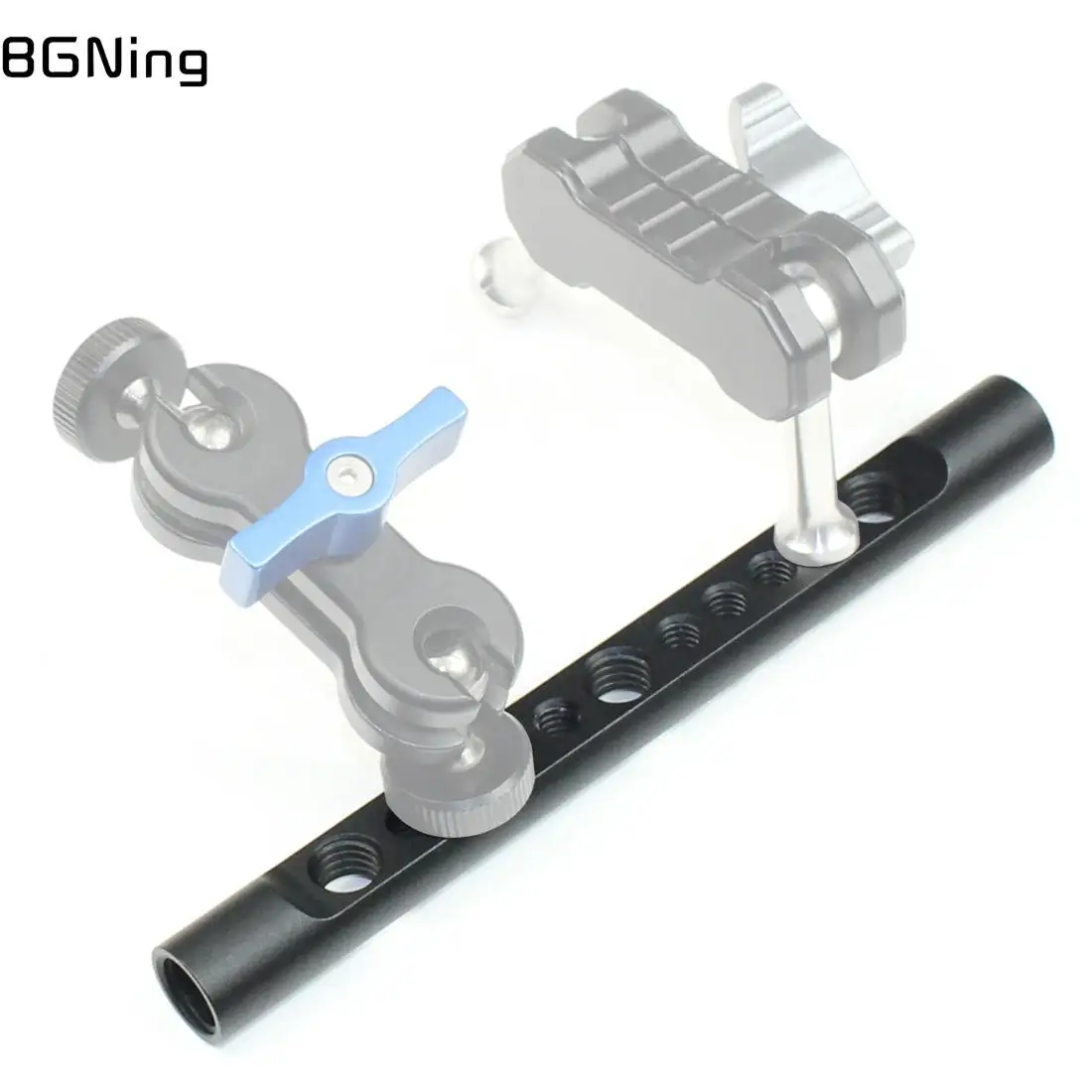 15 مللي متر الجبن قضبان قوس 1/4 "3/8" ثقوب المسمار الكتف أنبوب نظام السكك الحديدية الموضوع تصاعد ثقب ل SLR كاميرا السكك الحديدية دعم 150 مللي متر