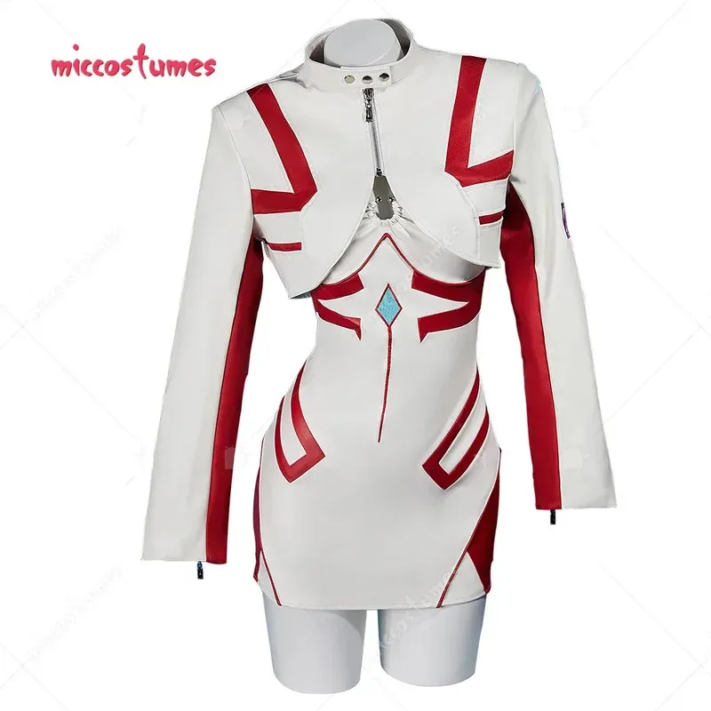 

COSPLAY.FM женский повседневный наряд, белое, красное короткое платье и куртка с сетчатым верхом, костюм для косплея