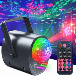 3- in-1 Party Lights Disco Ball Lights Dj Disco Lights Stage Lights Sound Activated Strobe Lights Christmas Wedding Home Decor