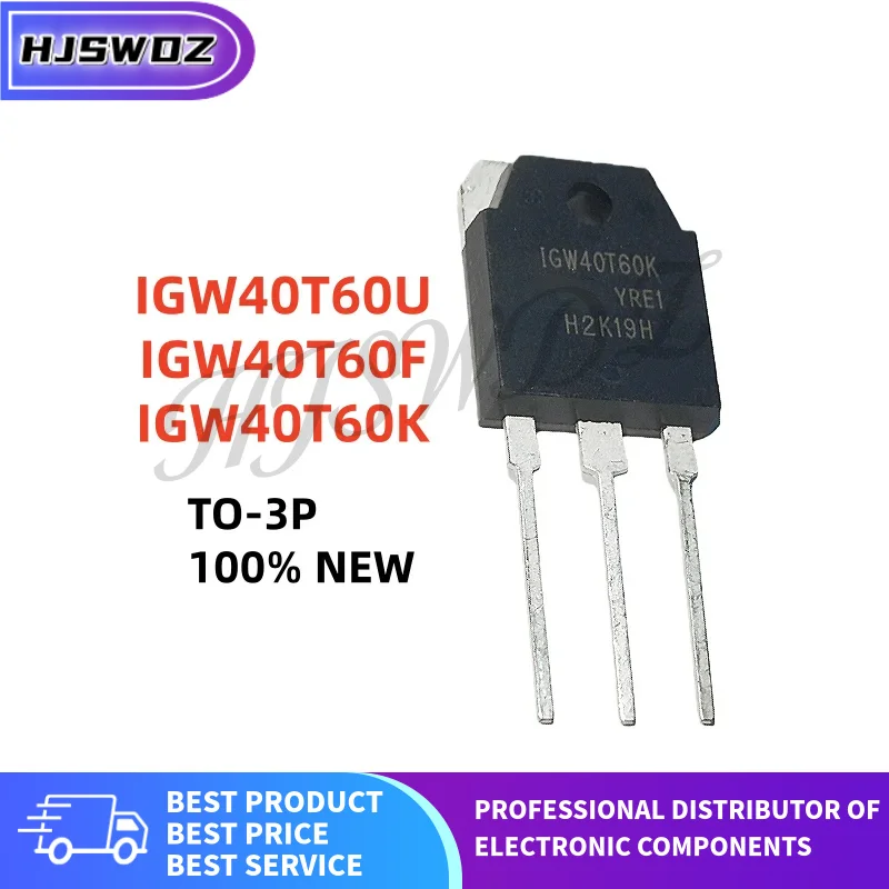 Lote de 5 unidades, tubo IGBT IGW40T60U IGW40T60F IGW40T60K 40T60 TO-3P, 100% de calidad, en stock