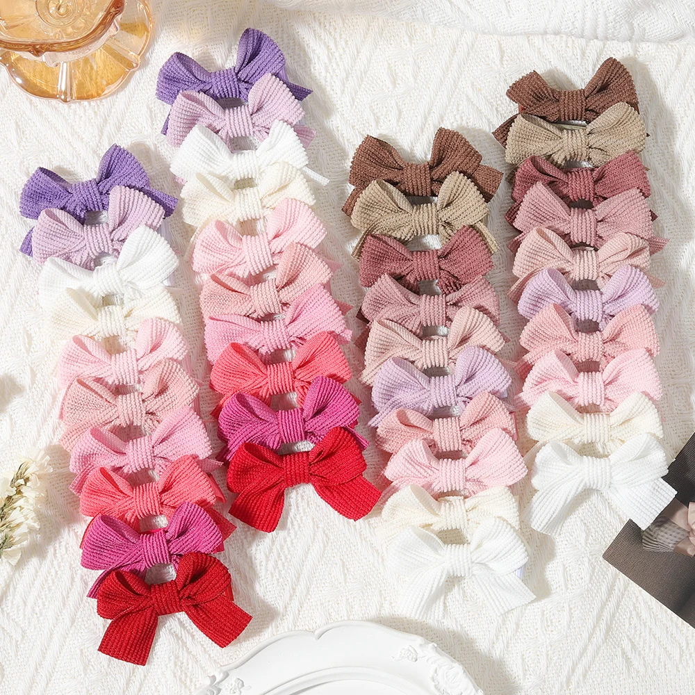 

Набор из 20 заколок для волос для девочек, милые бантики, декоративные аксессуары для детей и малышей на каждый день, набор заколок для волос