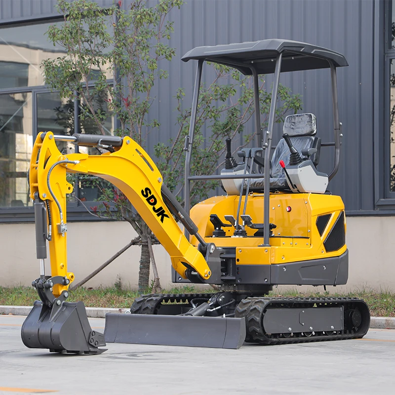 

Multifunctional mini excavators 1.8ton multiple models hydraulic type customizable closed-cabin small excavators