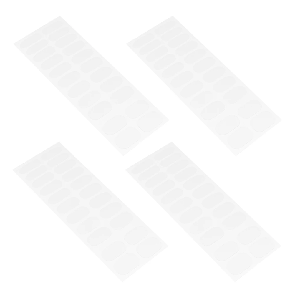 4 fogli Patch Gel Polish Strisce trasparenti Adesivi per manicure Protezione Accessori per manicure Copertura trasparente per donna