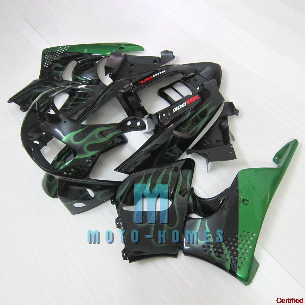 Fairing Set CBR900RR 893RR for Honda CBR900 RR 1996 1997 Road Racing Motorcycle ABS Plastic Rebuild Bike Green Flames