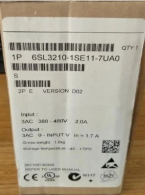 

Brand new 6SL3210-1SE11-7UA0 1SE13-1UA0 1SE14-1UA0 1SE16-0AA0 1SE16-0UA0 1SE17-7AA0 1pcs Fast delivery