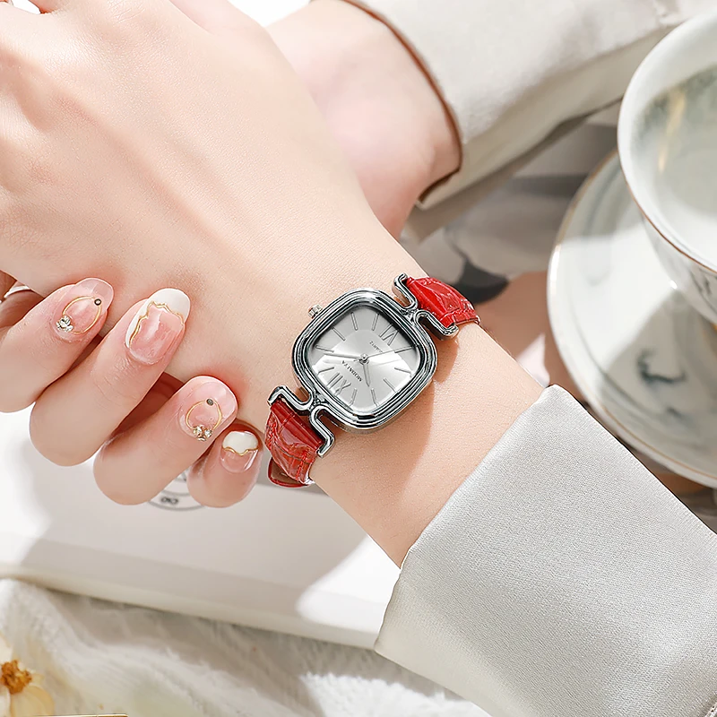 

Внешняя торговля бестселлер модные и компактные темпераментные повседневные весы квадратный ремень женские студенческие украшения кварцевые часы wr