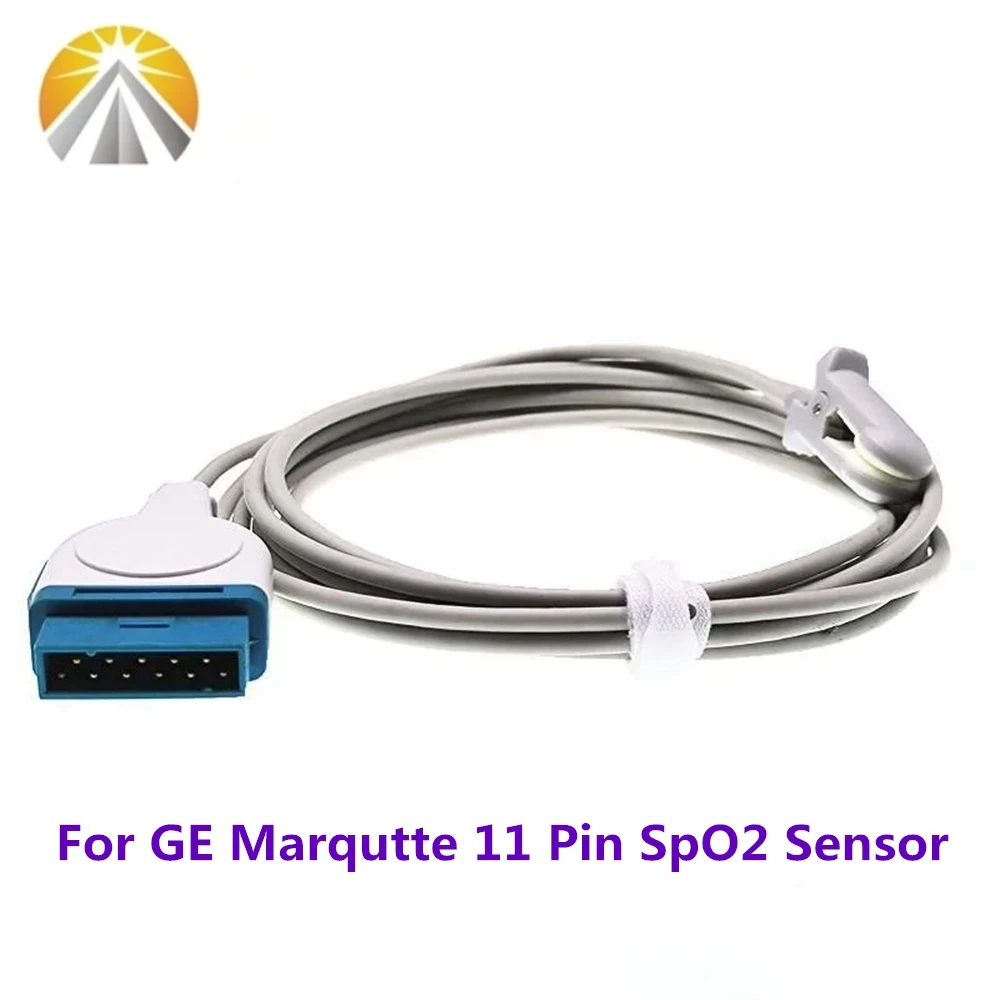 For GE Marqutte SpO2 Sensor with OXI Tech Patient Monitor Model Dash 2500/3000/4000/5000/5800 Solar 8000/8000M i9500