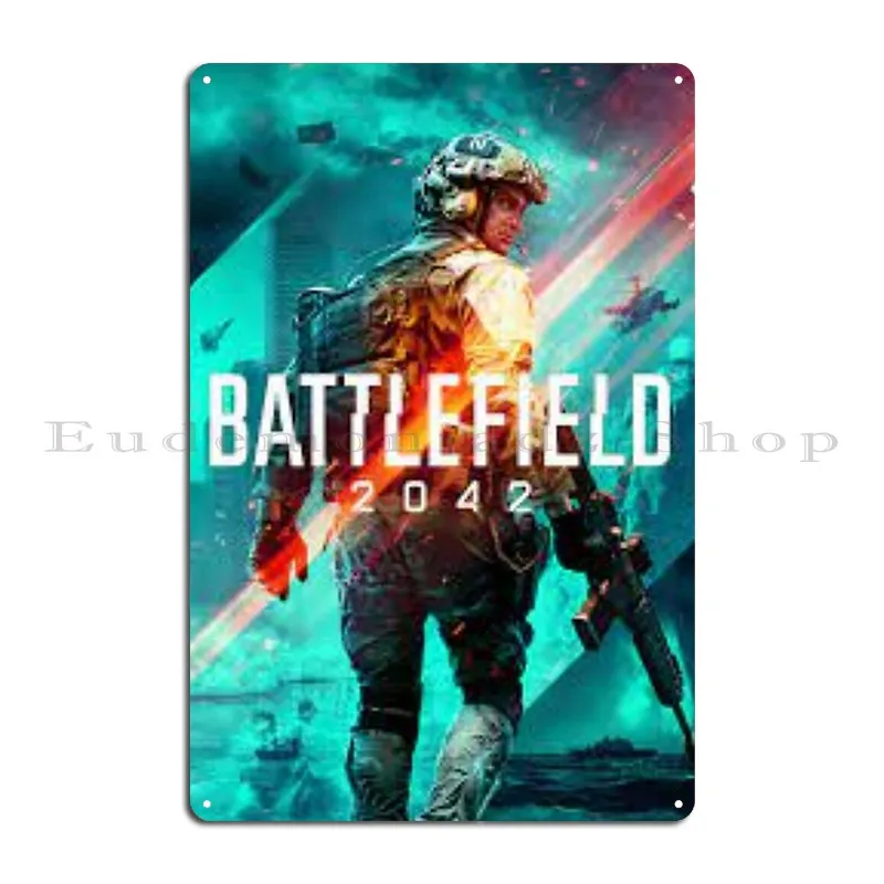 Bf4 ساحة المعركة 4 Srr 61 FrostPunk 2 يجب على البقاء على قيد الحياة لوحة معدنية جدار ديكور مخصص جدار ديكور تين تسجيل ملصق #4