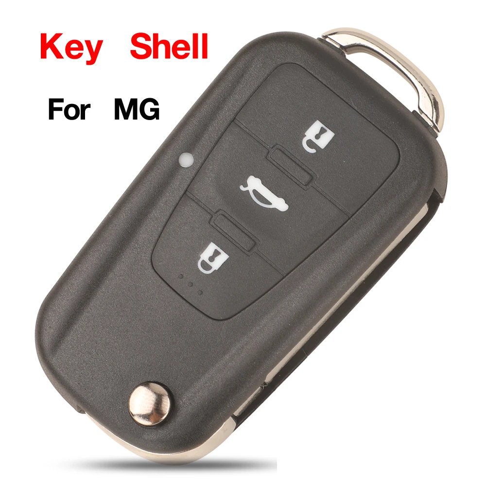 jingyuqin 3 Button Flip Folding Remote Car Key Shell For Roewe MG5 MG7 MG GT GS 350 360 750 W5 Key Cover Replacement