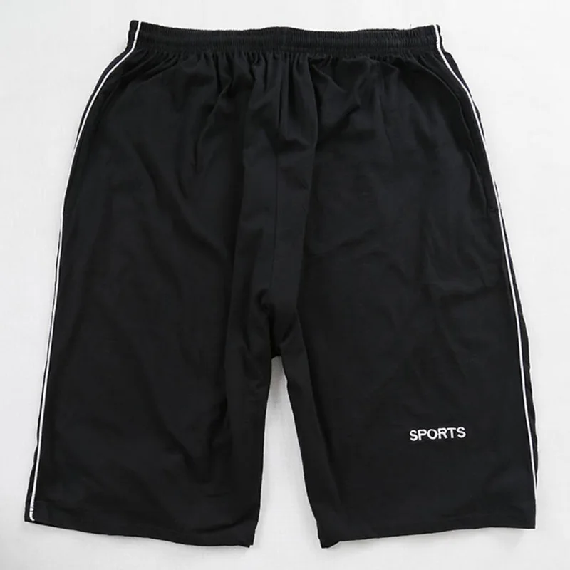 Men big shorts plus size 8XL 9XL 10XL summer cotton large stretch sports casual loose large size 50 black shorts