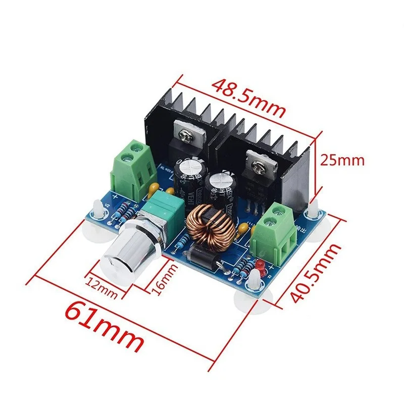 XH-M401 DC-DC Step Down Buck Converter Power Supply Module XL4016E1 Pwm Verstelbare 4-40V Om 1.25-36V Step Down Board 8A 200W