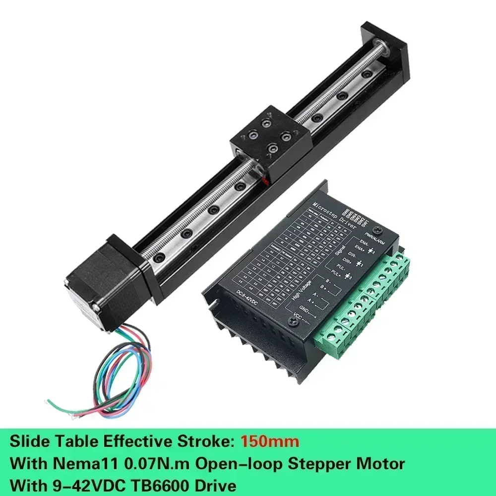 YunDuan T-type Motorized Linear Rail Stage Mini CNC Sliding Table