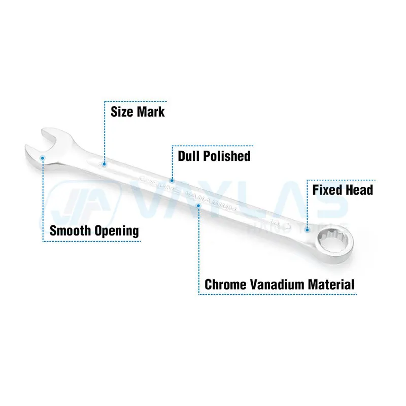 12PCS Combination Wrench Set Open and Box End Universal Combo Spanner Kit Auto Repair Hand Tools For Car Motor Bicycle 8-19mm