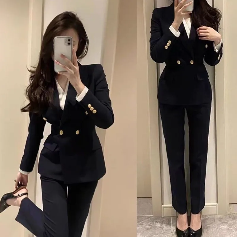 여성용 프리미엄 블레이저 재킷 면접, 비즈니스 미팅, 대학생, 프로페셔널 시크를 위한 스타일리시한 오피스 웨어