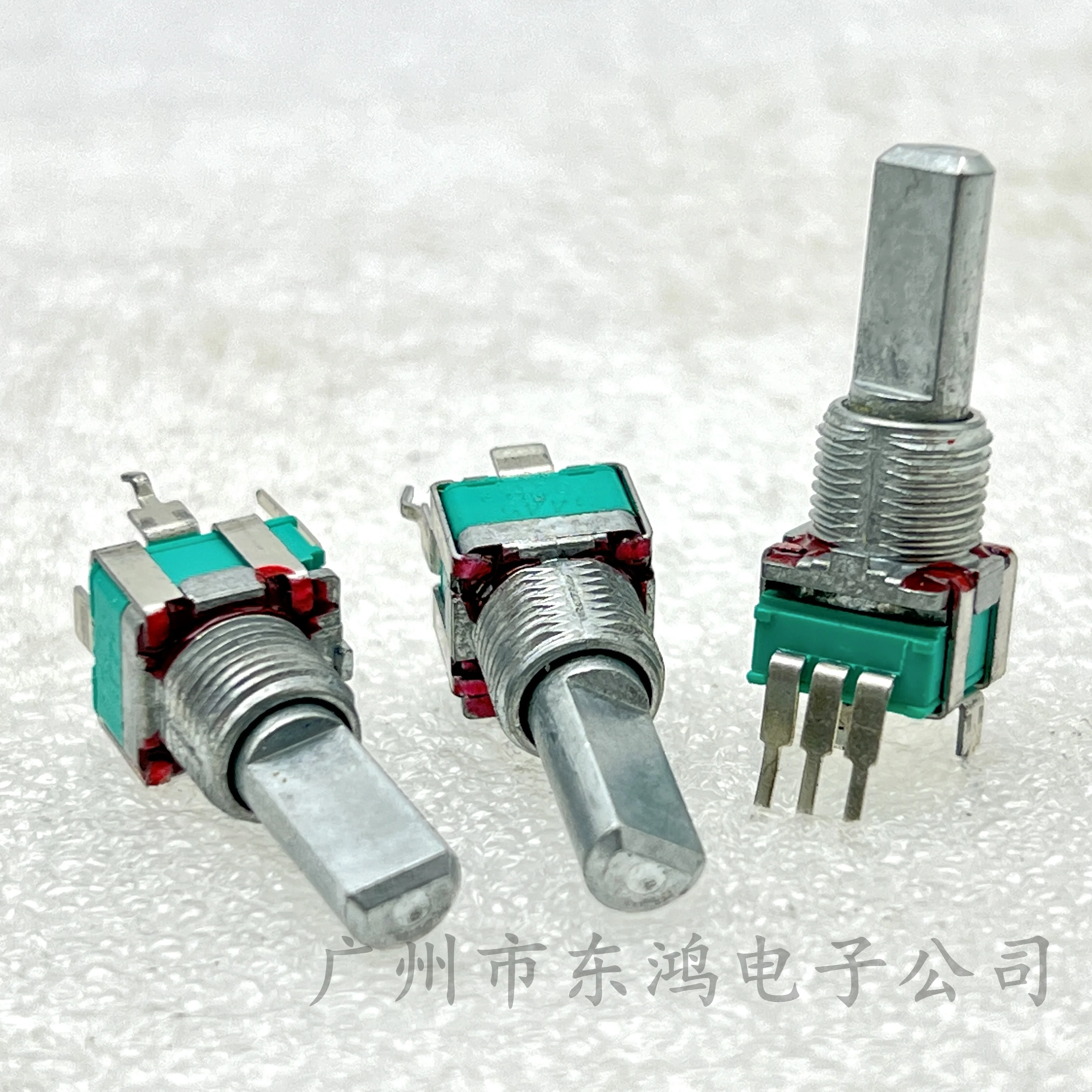 3 PCS Fuhua vertical single RK09 precision tuning potentiometer B2K B20K shaft length 20MM with midpoint