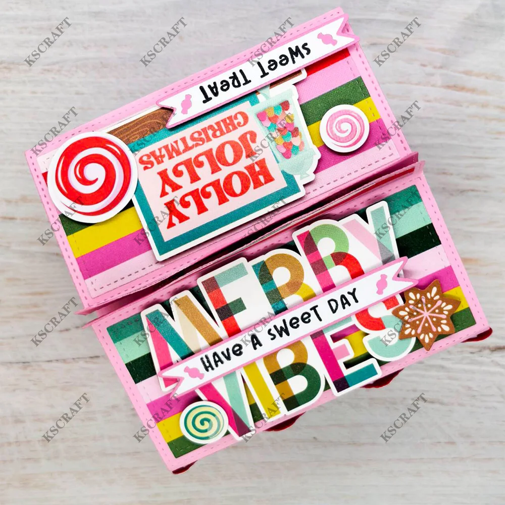 KSCRAFT Lantern Style Box Cutting Dies for DIY Scrapbooking