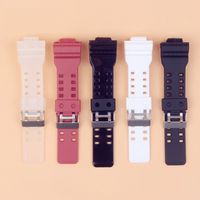 Rubber Resin Watch Band for Casio G-Shock GA110 GA120 GD120 GA150 GW8900 Replacement Strap with 16MM Watch Lug