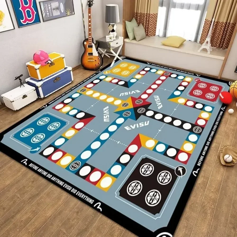 Baby Play Mat Kids Parking Lot Mat Traffic Map Game Blanket Play House Crystal Velvet Road Early Education Kindergarten Carpet