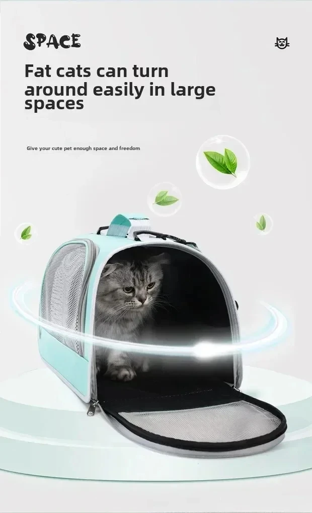 Tragbare Handtasche für Haustiere, Katzen und Hunde, atmungsaktive Tragetasche für den Sommer, Reisetasche für Welpen und Kätzchen, Umhängetasche, Haustier-Tragetasche, Zubehör – Detail 7